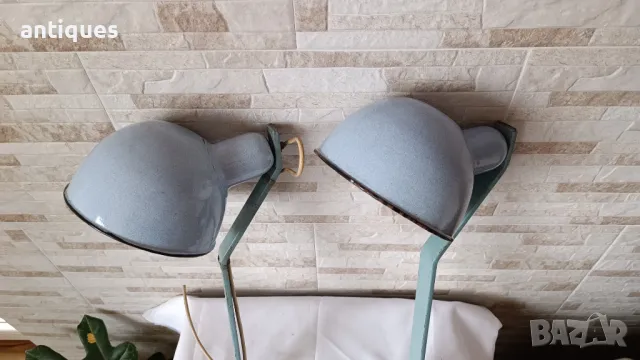 Комплект стари емайлирани лампи за стена или таван - №9.1 - Антика, снимка 3 - Антикварни и старинни предмети - 49722951