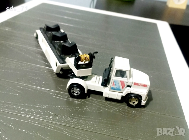 Метална количка ТИР ,с откачаща се платформа kaчествена изработка за колекция 30 лв, снимка 10 - Колекции - 52173955