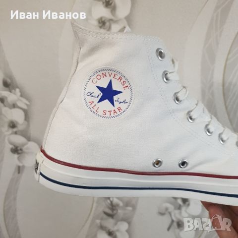 кецове Converse Chuck Taylor All Star Hi 'Classic White' M7650 номер 45, снимка 6 - Кецове - 45515070