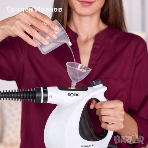 🧼🔥 Парочистачка Solac Steam Jet 2.1 – мощна и компактна, снимка 3 - Парочистачки и Водоструйки - 51533990