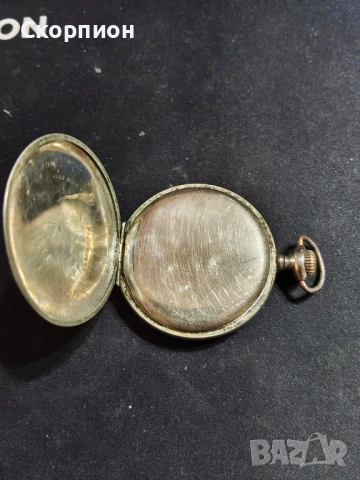 Швейцарски джобен часовник с посребрени капаци - REVUE - 17 РУБИНА, снимка 7 - Джобни - 47157361