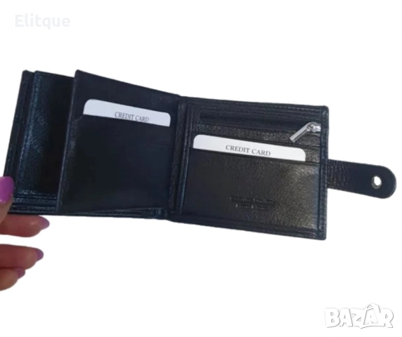 К. портфейл "Big Bear" с класически дизайн и практични отделения, снимка 4 - Портфейли, портмонета - 52813774