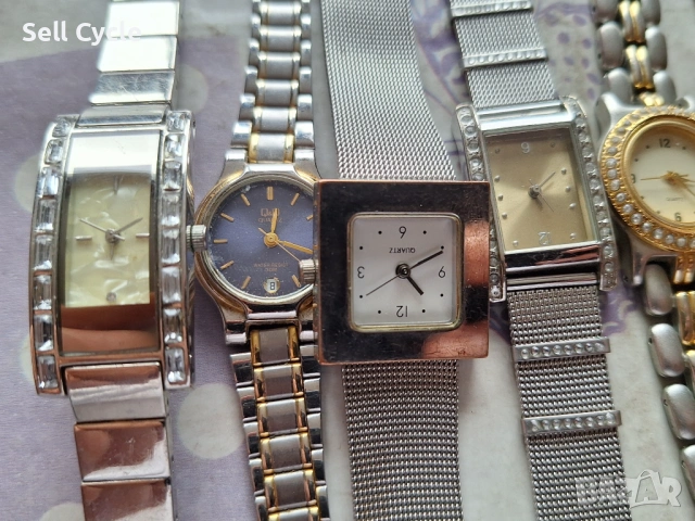 ✅ЛОТ СРЕБРИСТИ ДАМСКИ ЧАСОВНИЦИ❗, снимка 2 - Дамски - 53647396