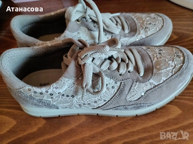 златисти модерни маратонки номер 37, снимка 4 - Маратонки - 51802226