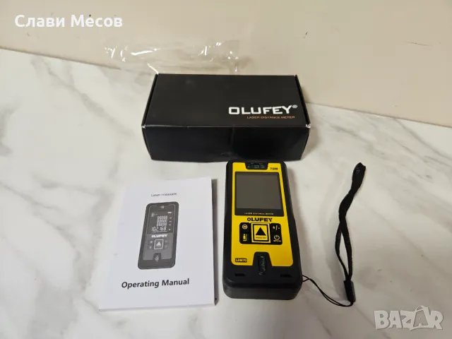 Olufey Laser Distance Meter – Лазерен далекомер / РОЛЕТКА / за прецизни измервания, снимка 2 - Други инструменти - 47162854