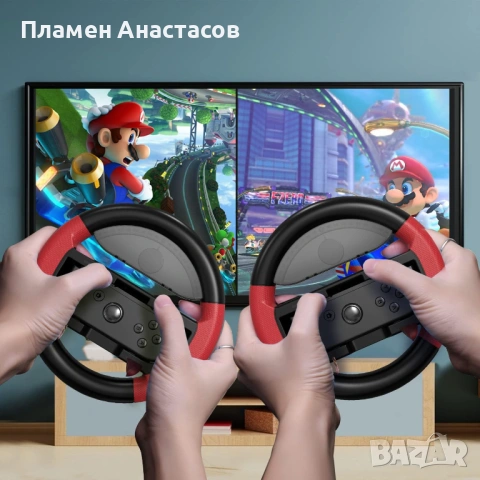 COODIO Volant Pro Switch – волани за Joy-Con контролери (2 бр.) за Nintendo Switch/OLED, снимка 2 - Аксесоари - 53505762