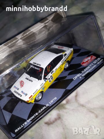 Fiat Abarth 131 Rally Opel Kadett GT/E Rally Monte Carlo 1.43  Eaglemoss . Top  top  models., снимка 14 - Колекции - 46703817