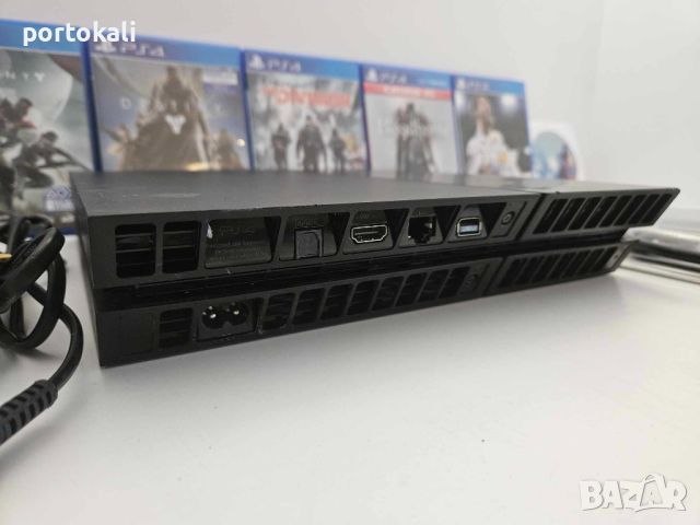 PS4 + 10 игри! 6.72! Playstation 4 Плейстейшън 4 500GB джойстик игра кабели, снимка 4 - PlayStation конзоли - 46232488