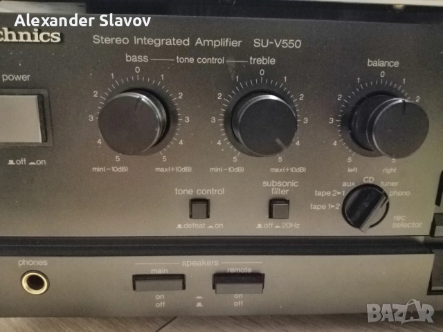 Продавам качествен японски стерео услвател Technics SU-V550 