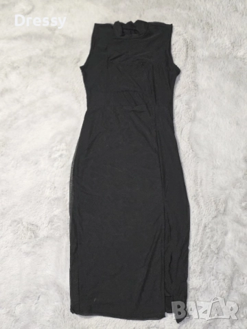 Черна рокля, снимка 2 - Рокли - 52860501