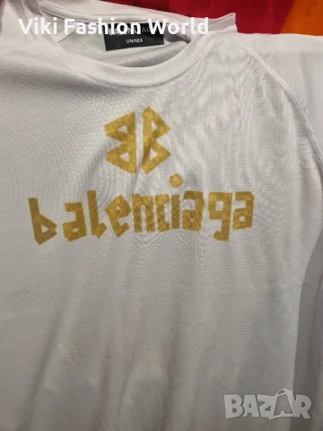 бяла тениска "balenciaga", снимка 1 - Тениски - 47089648