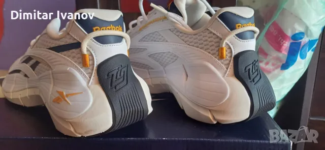 Reebok Zig Kinetica 2.5 Pure Grey Vector Navy, снимка 5 - Маратонки - 48851638