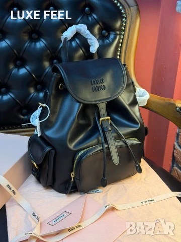 MİU MİU ⚜️Дамски Раници ⚜️ Естествена Кожа , снимка 8 - Раници - 53179116