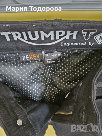 Нов мото панталон Triumph Ladies Riding Jeans, размер 26/XXS , снимка 3 - Панталони - 53537925