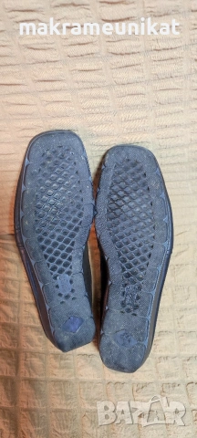 Дамски обувки,черна естествена кожа, цяла платформа, стелка 25,5 см, като нови, снимка 6 - Маратонки - 53814453