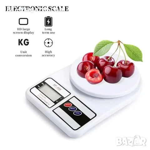 Кухненска електронна везна дигитален кантар до 10 кг за храна кафе плодове и зеленчуци кухненска, снимка 2 - Везни - 50921474