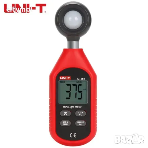 Луксметър светломер светлометър lux / light meter светлина,UNI-T UT383,  0 - 200 000 lx, снимка 1 - Светкавици, студийно осветление - 47437829