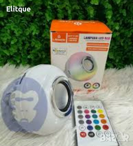Цветна LED крушка с дистанционно управление – 16 цвята
