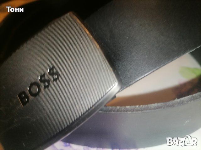 HUGO BOSS Оригинал Мъжки Колан от Естествена Кожа Нов 112см. , снимка 1 - Колани - 45423237