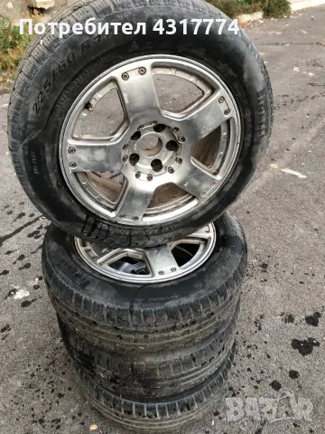 Двойни алуминиеви джанти с Гуми Run Flat за Ауди Алрод с размер 225/60 R 17, снимка 4 - Гуми и джанти - 48272443