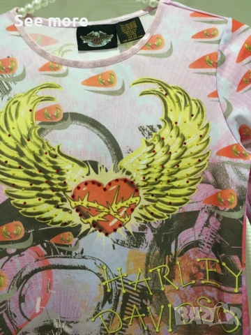 Harley Davidson дамска блуза XS, снимка 3 - Блузи с дълъг ръкав и пуловери - 52171556