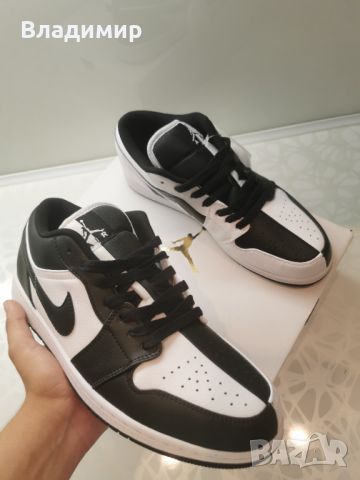 Jordan 1 Low Black/White Мъжки Обувки 40 и 45 EUR+ Кутия, снимка 6 - Маратонки - 46453933