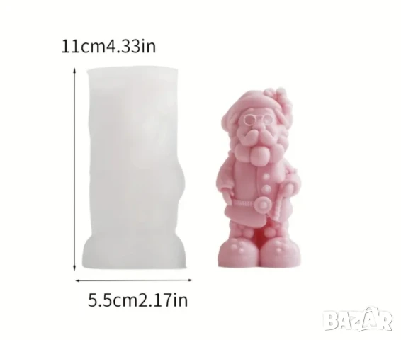 Молд дядо Коледа (11), снимка 3 - Форми - 51291375