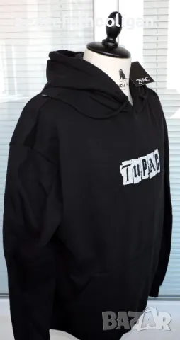 Tupac 2Pac I Ain't Mad At Cha Hoodie Pull&Bear -мъжки суичър с качулка с етикет размер XL , снимка 6 - Суичъри - 50411863