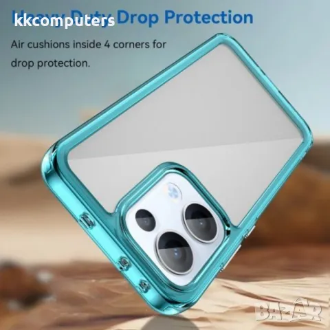 Oppo Reno13 5G Силиконов Калъф Anti-drop TPU + Acrylic и Протектор, снимка 7 - Калъфи, кейсове - 49890113