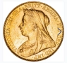 Златна монета Британски суверен Виктория, снимка 1