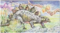Чисти марки в карнетка Фауна Динозаври 2003 от България, снимка 2