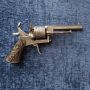 Револвер от 1860/70. Много красив щифтов пистолет, Оръжие от Белгия, колекционерски подарък за мъж, снимка 13