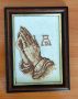 Мини гоблен "Молещи се ръце" , снимка 1