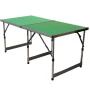 Водоустойчива сгъваема маса с регулируема височина и зелен PVC плот, снимка 2