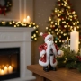 Декоративен дядо Коледа с пайети – Стилен акцент за всеки дом, снимка 5