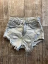 Нови къси светло сини накъсани висока талия дънкови панталони  , снимка 1