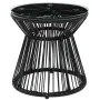 Outsunny Градинска маса от ратан, странична маса, стъклен плот, PE ратан, 40 см x 40 см x 42 см, снимка 9