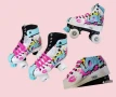 Детски цветни ролкови кънки с LED светлини , снимка 4