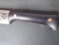 32см Стар Автентичен дамасково острие нож със Звездата на Давид и Сребърен Филигран Каракулак, снимка 5
