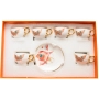 Комплект за кафе с цветен флорален мотив Код P1739, снимка 2