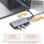 Докинг станция HODO USB C с 2 DisplayPort,HDMI,VGA,PD 100W,3хUSB A 2.0 порта, снимка 3