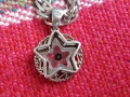 Сребърен ланец колие звезда, снимка 5