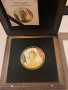 Красива сребърна монета Hispania 2025-24 K златно покритие, 1/100 бр. за цял свят., снимка 1