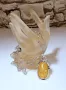 Сребърно колие с кехлибар, ръчна изработка, уникат, снимка 1