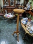 Прекрасна антикварна френска висока дървена масичка , снимка 6