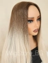 Дълга права руса перука без бретон, снимка 2