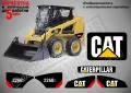 CAT Caterpillar 246C стикери надписи, снимка 3