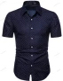 Мъжка лятна модна риза с къси ръкави , снимка 1