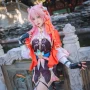 Аниме косплей розова перука Honkai Star Rail March high quality cosplay, снимка 5
