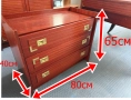 021166  шкаф / скрин с 3 чекмеджета от  масивно дърво 40/80см цена 110 лв или   56.24евро смр  -40см, снимка 1